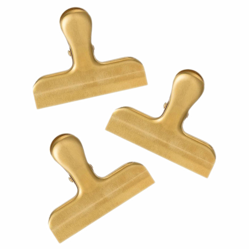 Stainless Steel Gold Bag Clip