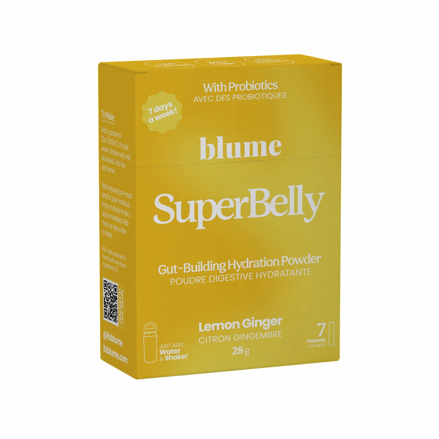 SuperBelly Gut-Building Hydration Powder - Lemon Ginger