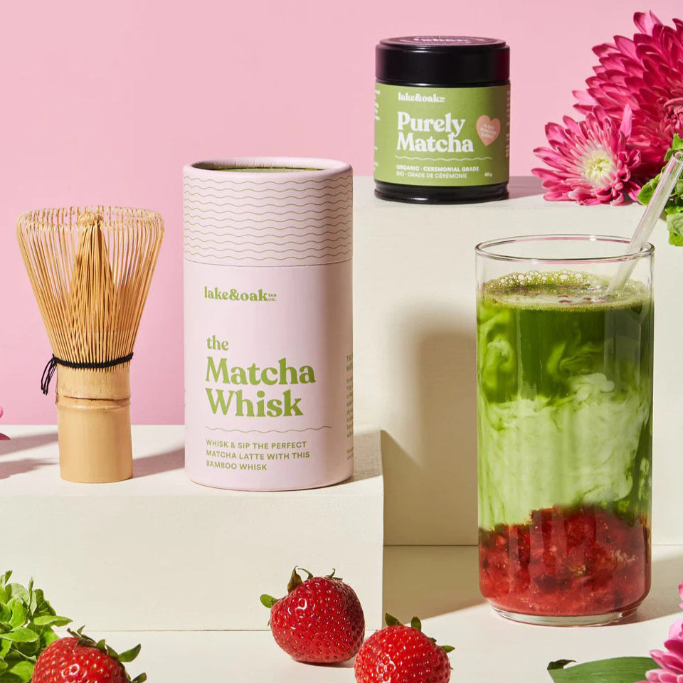Lake & Oak Bamboo Matcha Whisk Lifestyle