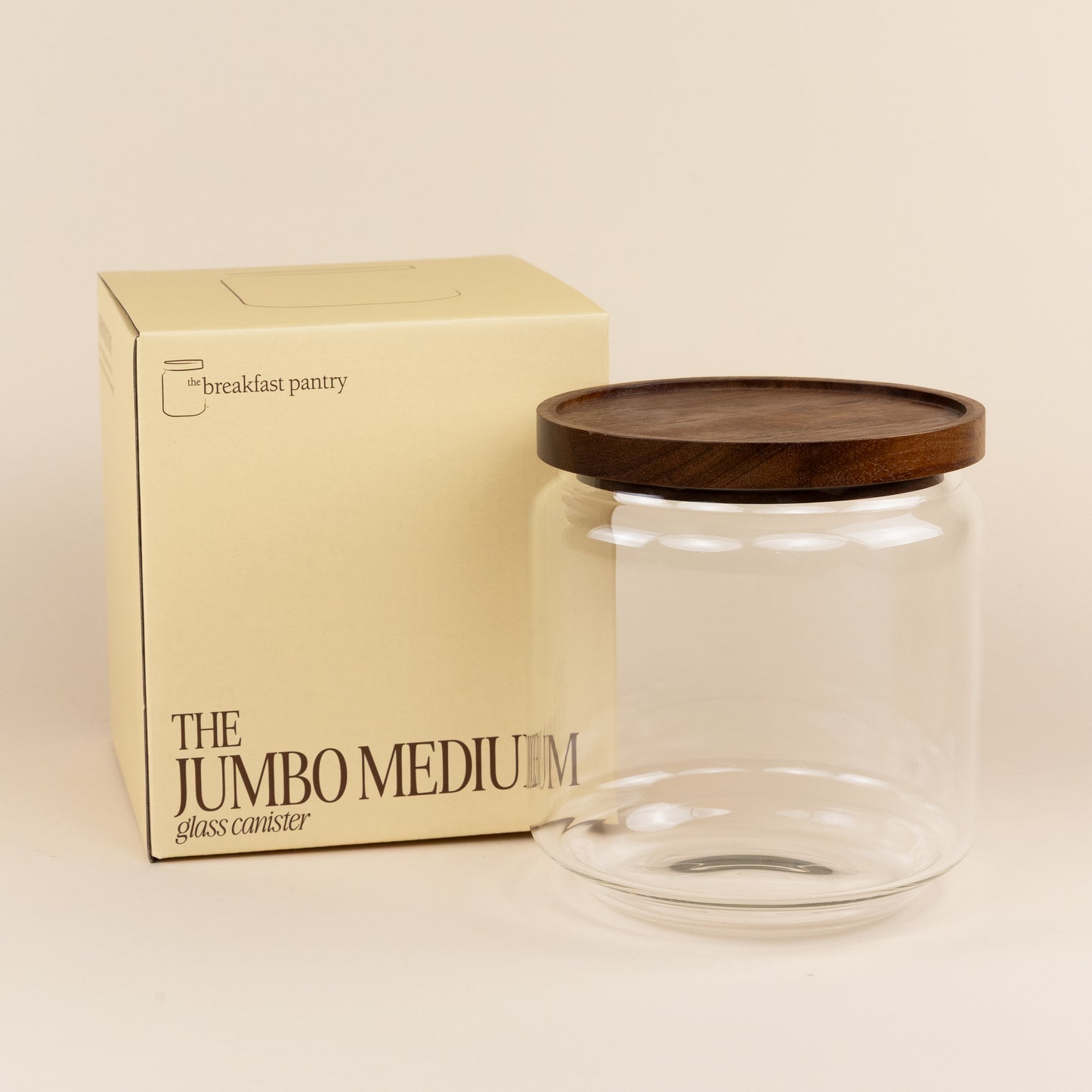 The Jumbo Medium Glass Canister