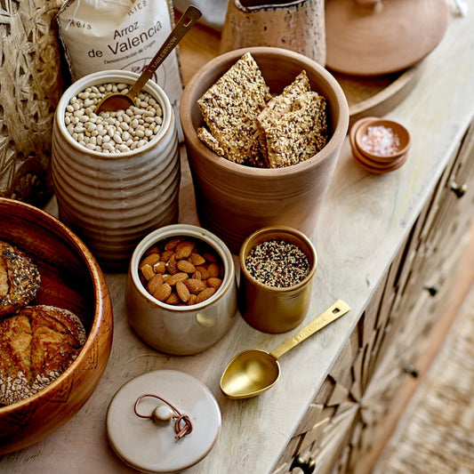 Stainless Steel Golden Measuring Spoons - 6 Set