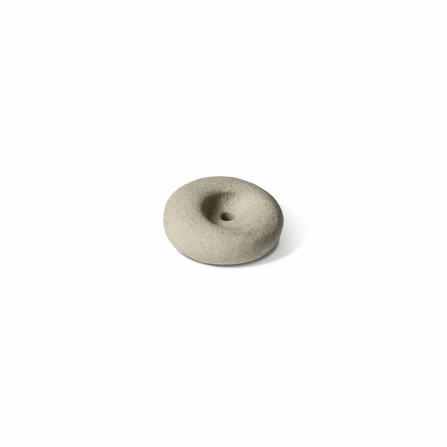 Mini Light Grey Ceramic Pebble Incense Holder