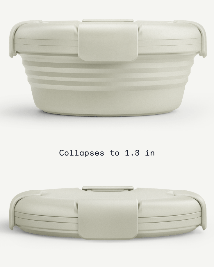 36 oz Collapsible Bowl - Oat