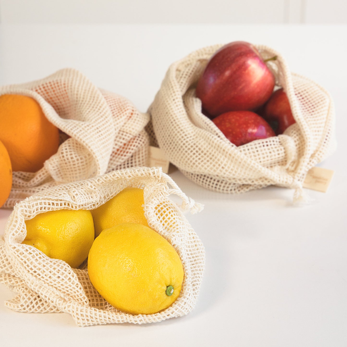 The Breakfast Pantry Zero Waste Produce Shopping Set (4 bags) Lifestyle