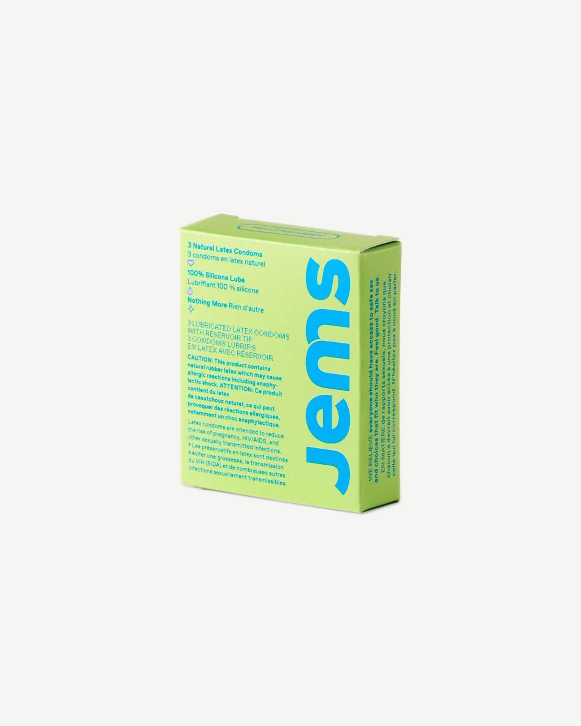 Jems All Natural Latex Condoms - 3 Pack