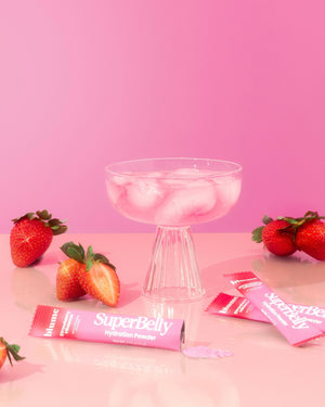 Blume SuperBelly Gut-Building Hydration Powder - Strawberry Hibiscus 3