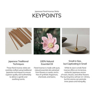 Cedar and Myrrh Rose Japanese Incense | 30 Sticks Lifestyle 3