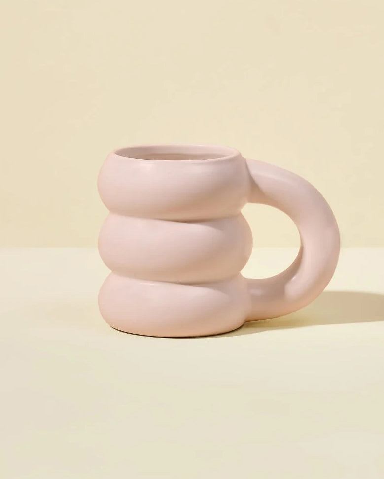 Ceramic Cloud Mug - Baby Pink