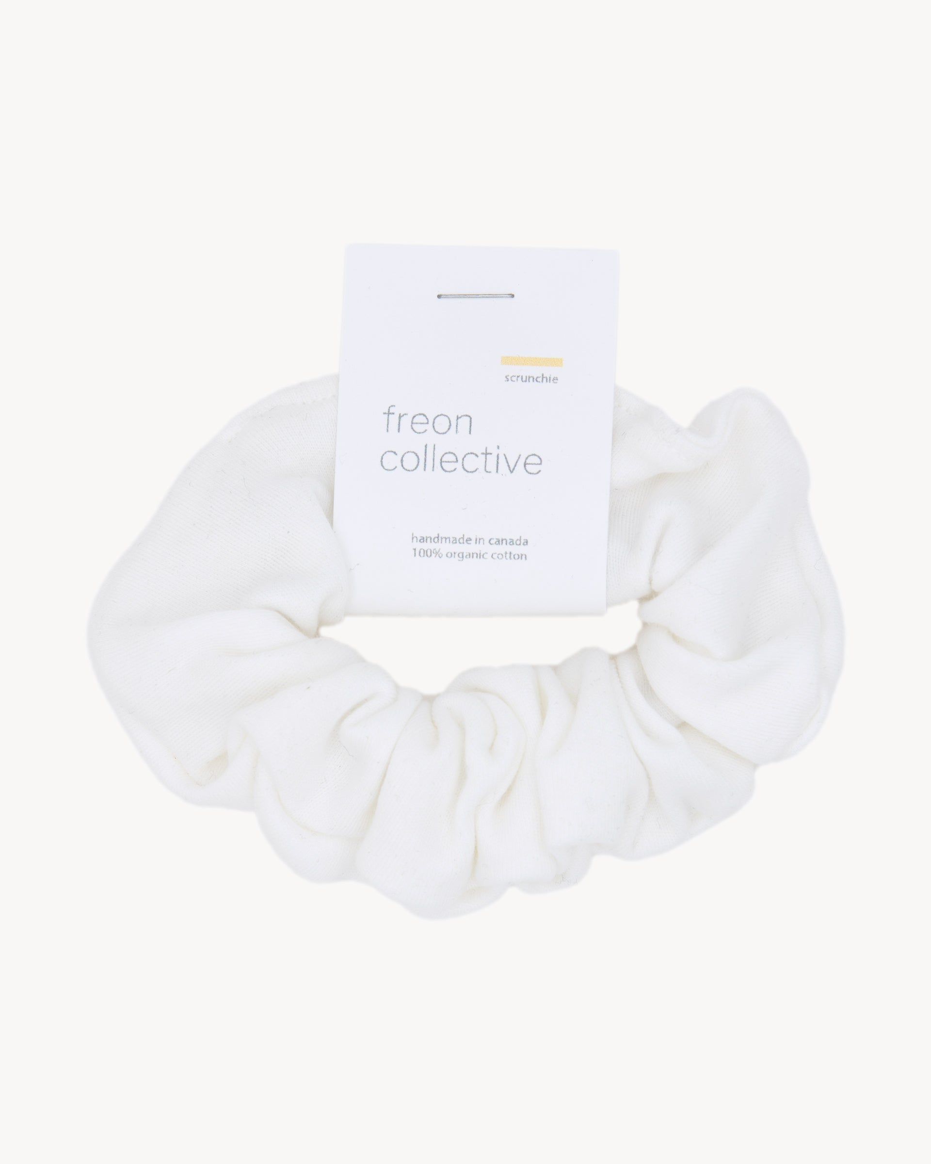 Organic Cotton Hair Scrunchie - White
