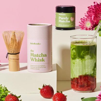 Lake & Oak Bamboo Matcha Whisk Lifestyle