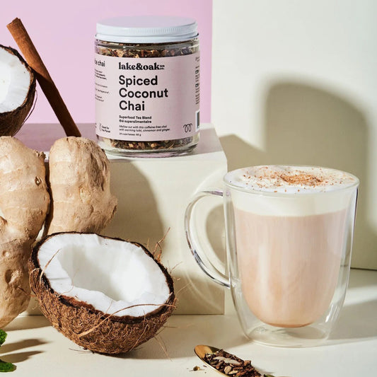 Lake & Oak Organic Spiced Coconut Chai Tea Lifestyle