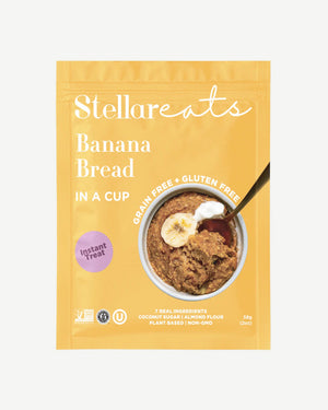 Stellar Eats Instant Treat: Banana Bread In A Cup (Single or 8 Pack)
