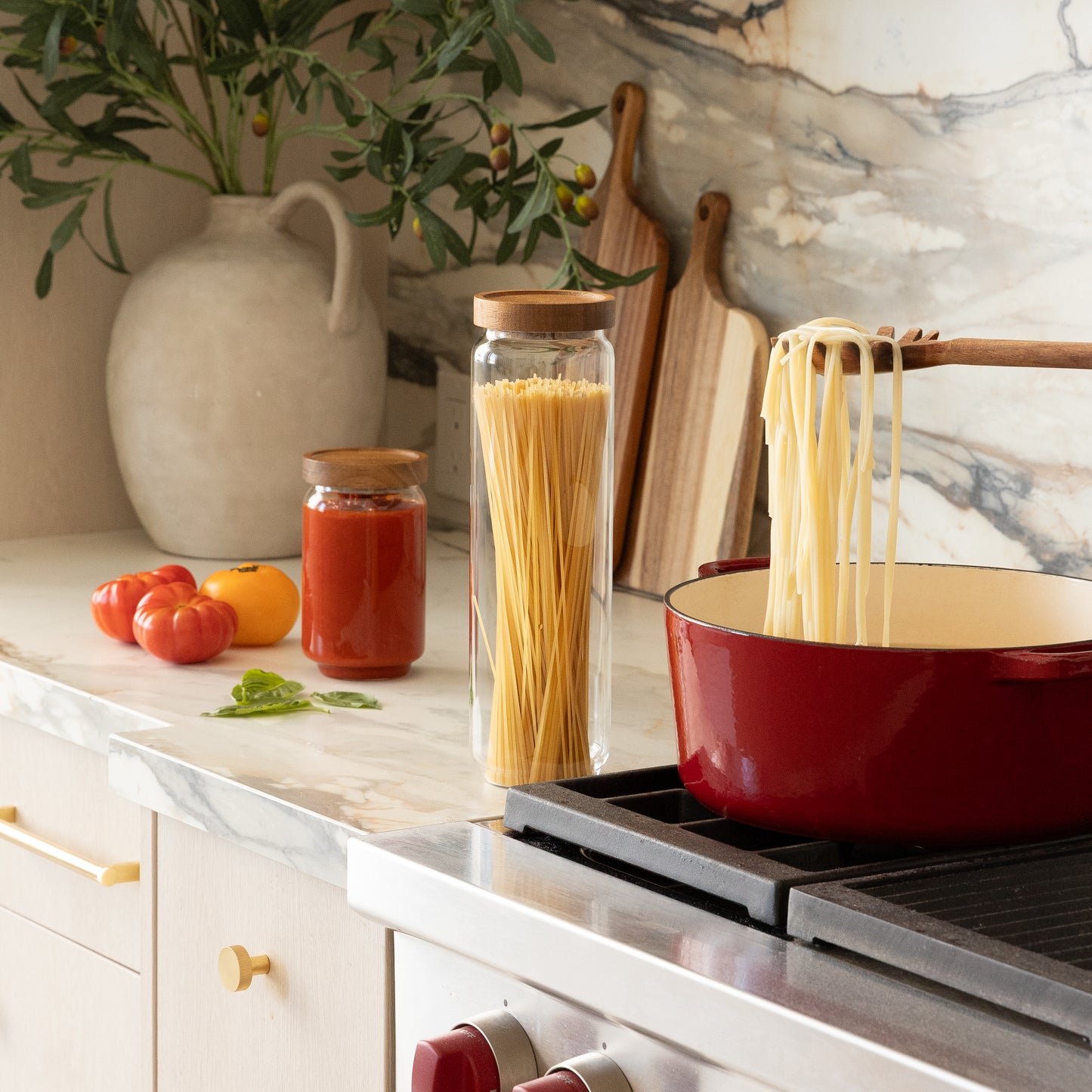 The Spaghetti Glass Canister