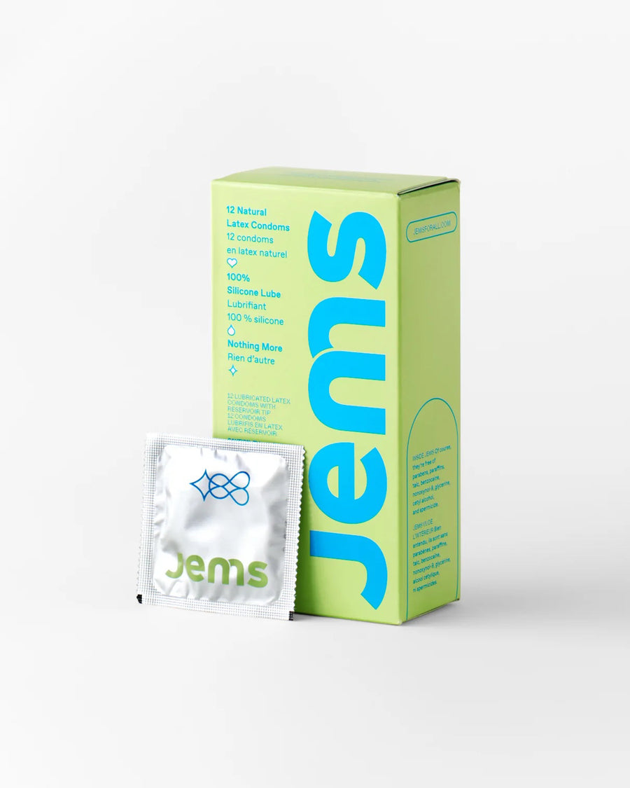 Jems All Natural Latex Condoms - 12 Pack