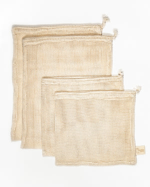 Zero Waste Produce Bag Shopping Set (4 bags)