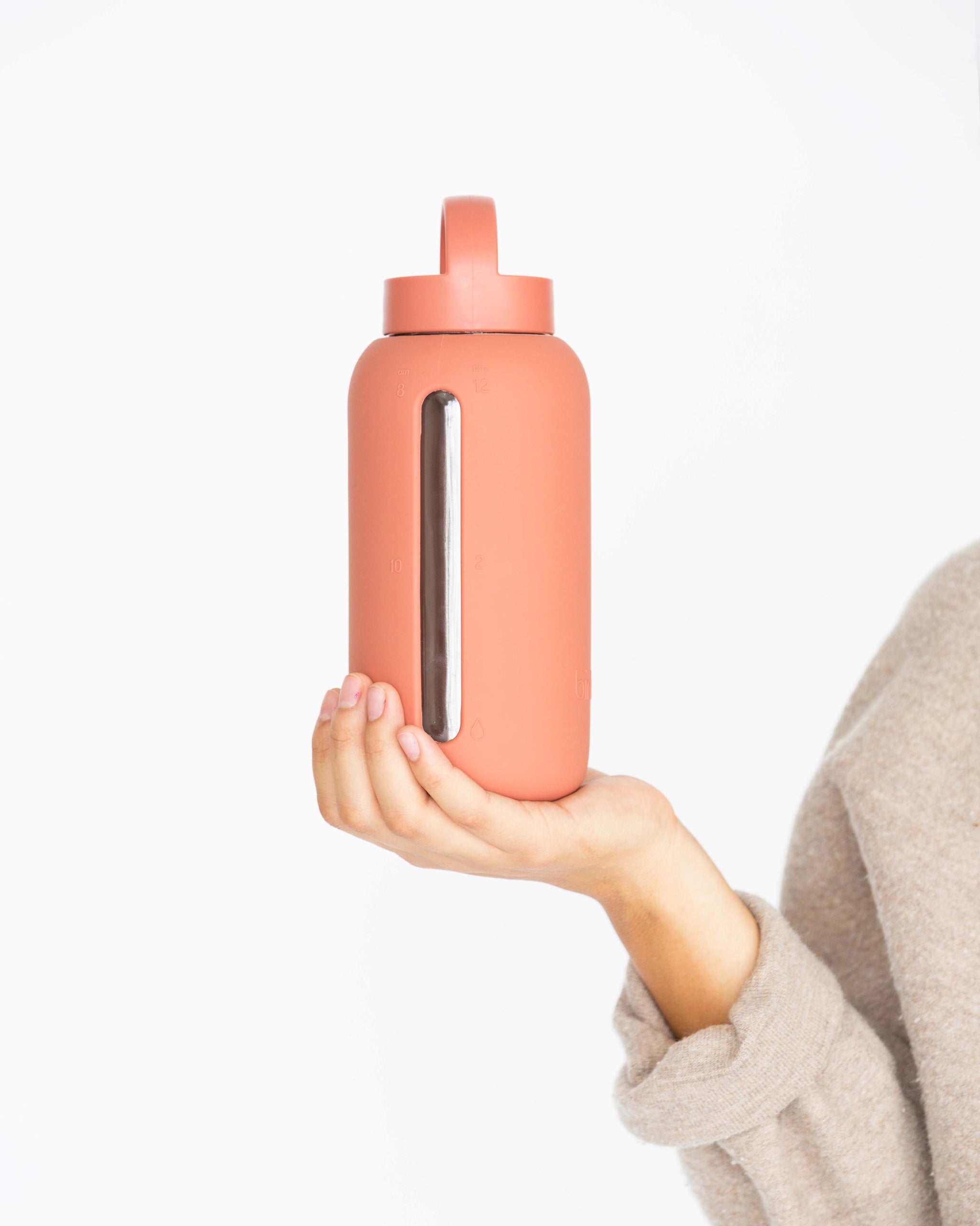 Bink - Day Bottle - 800ml (27oz) - Hydration Tracking Bottle - Glass Water  Bottle - Wide Drinking Mouth - Dishwasher Safe - Sand : : Sporting  Goods