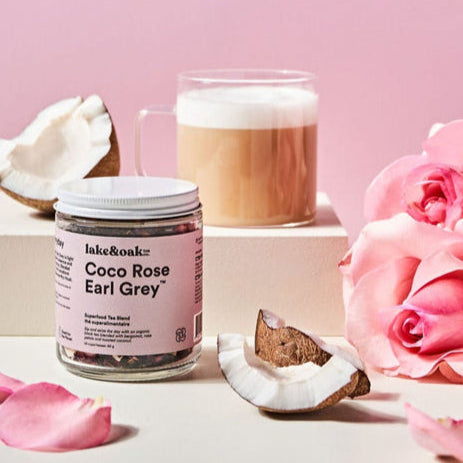 Lake & Oak Organic Coco Rose Earl Grey Tea Lifestyle