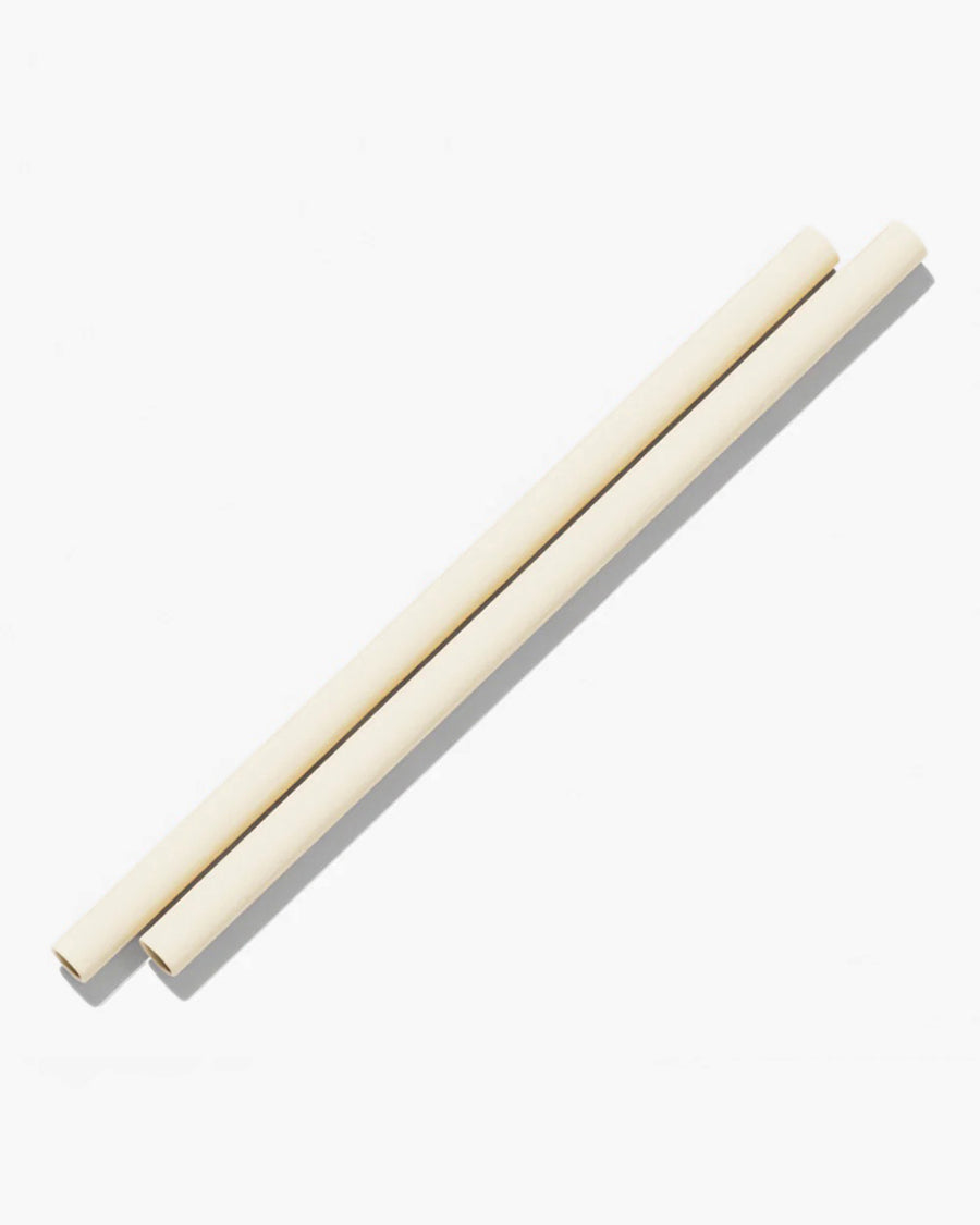 Silicone Straws (2 Pack) - Cream