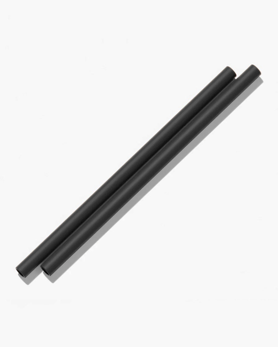 Silicone Straws (2 Pack) - Black