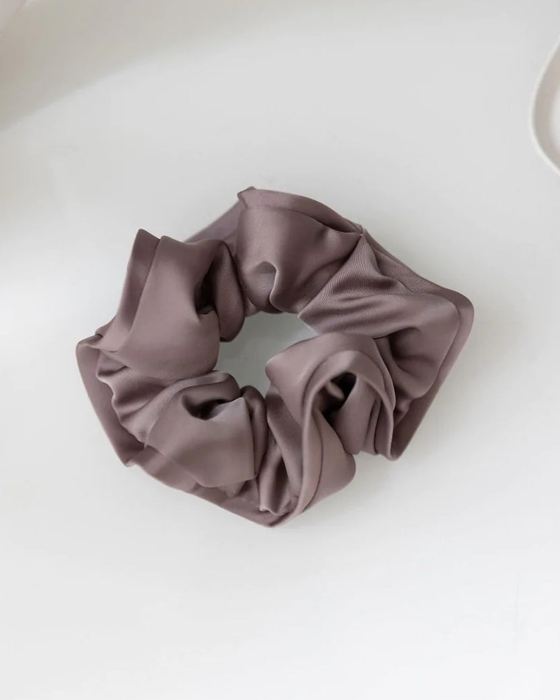 Icy Lavender Pleated Scrunchie