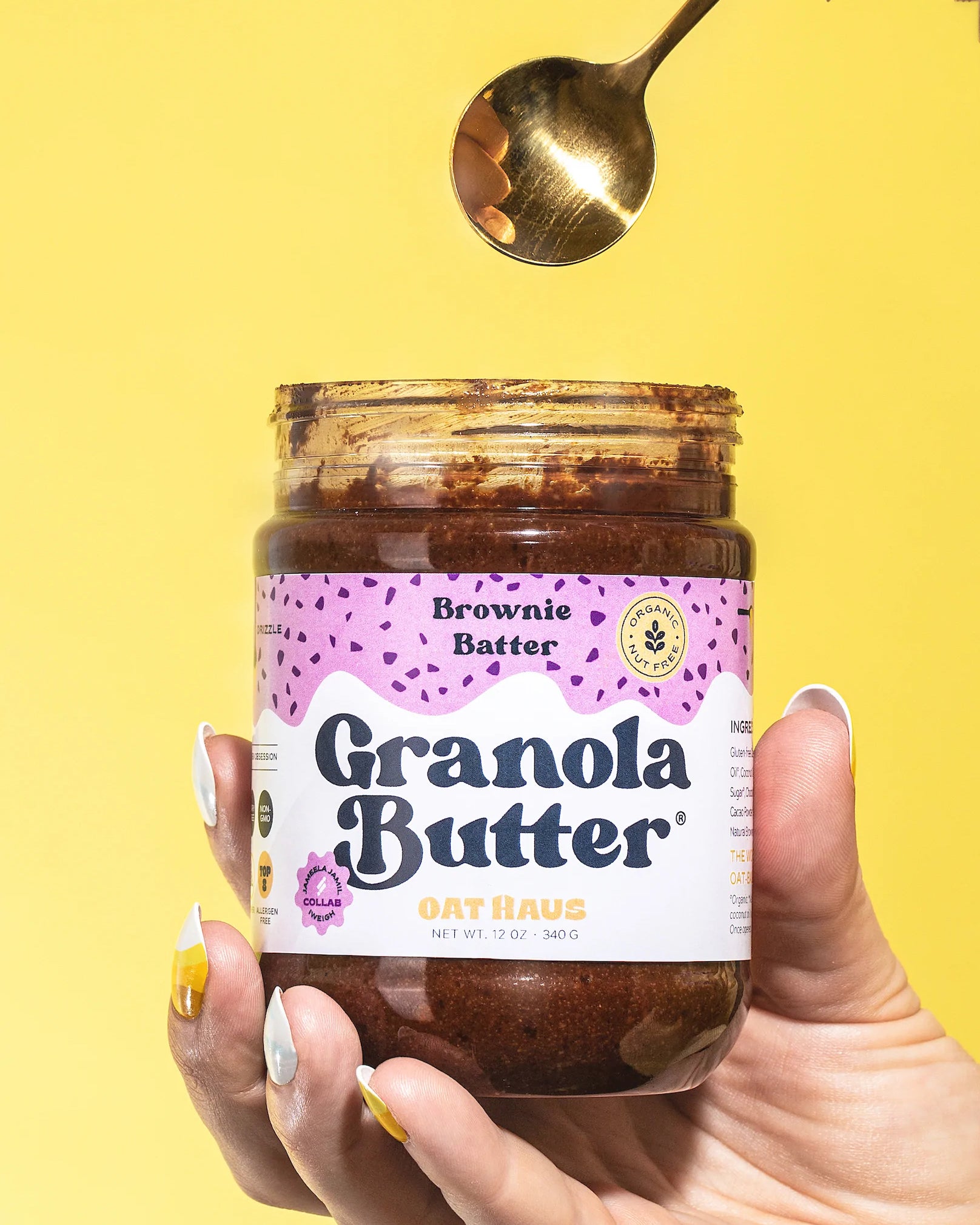 Brownie Batter Granola Butter (Nut-Free!)