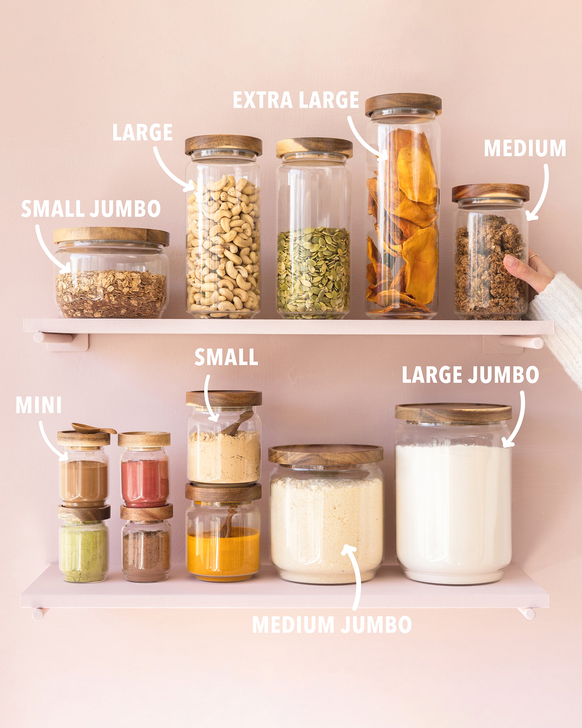 The Breakfast Pantry Large Glass Canister (1000ml) Lifestyle 2