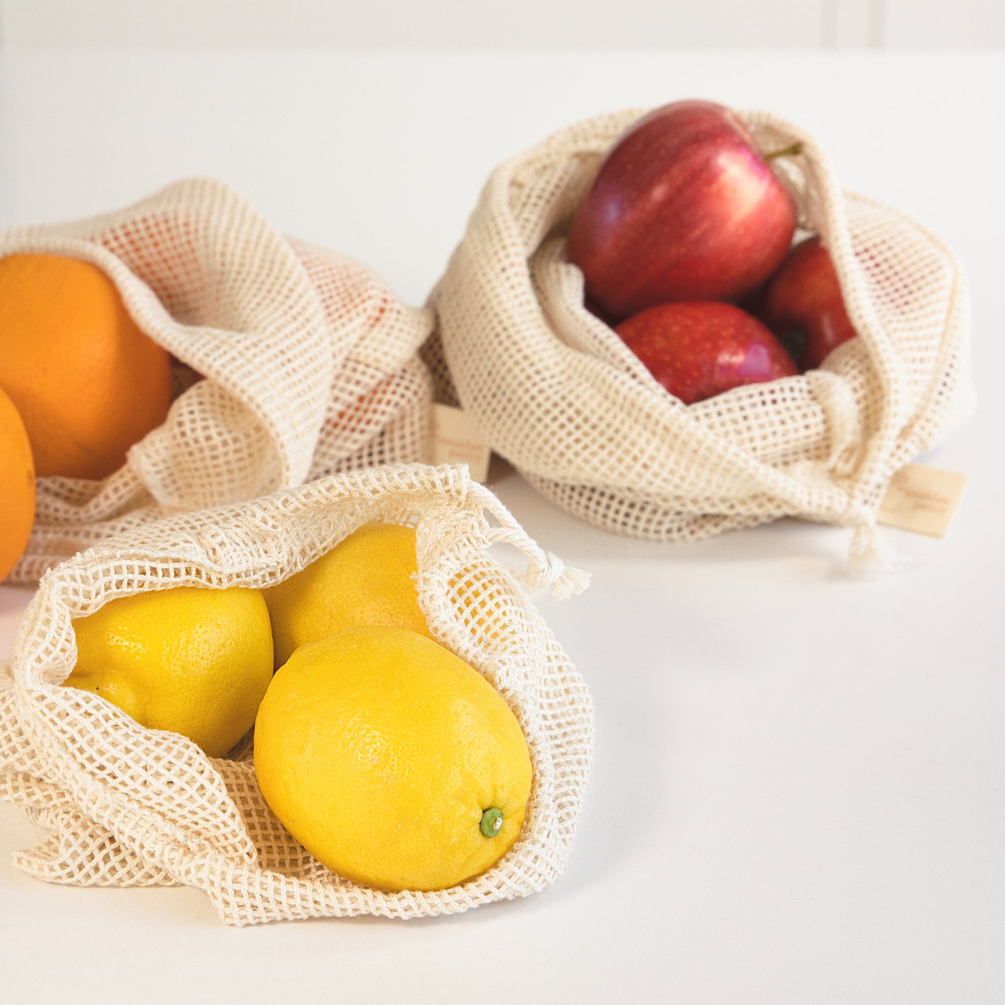 The Breakfast Pantry Organic Cotton Mesh Produce Bags Lifestyle